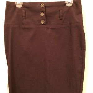 Dark brown Pencil skirt
